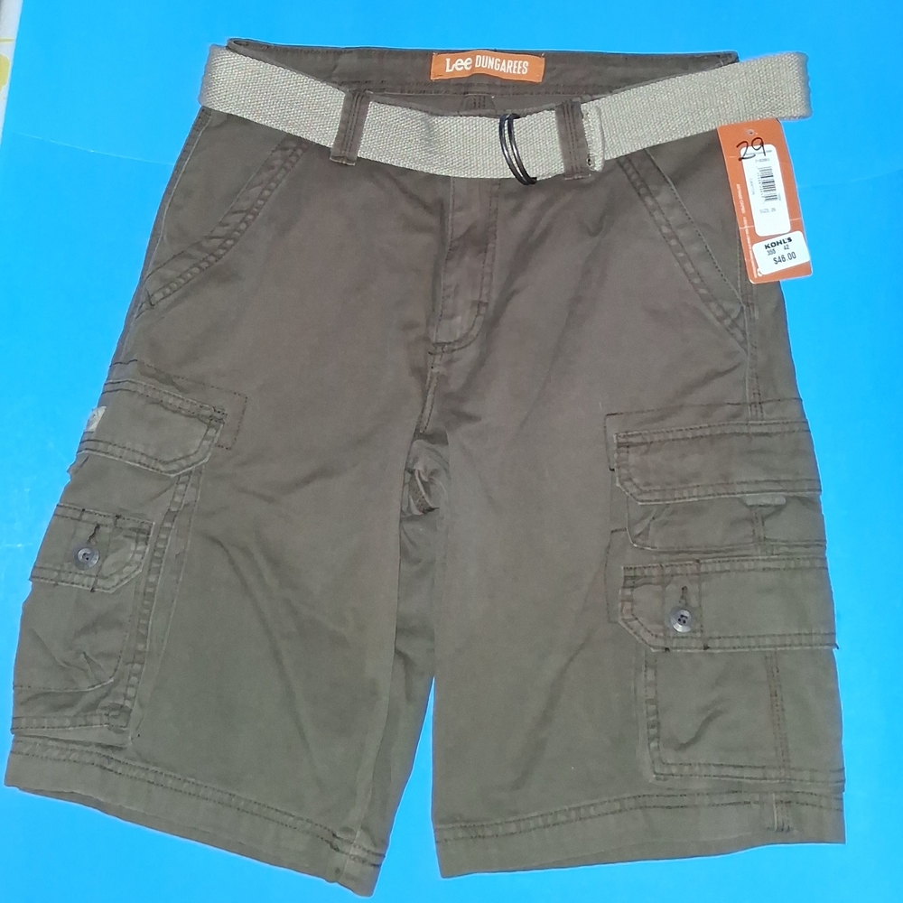 Pre-Owned Never Worn Lee Men's Brown Cargo Shorts Size 29